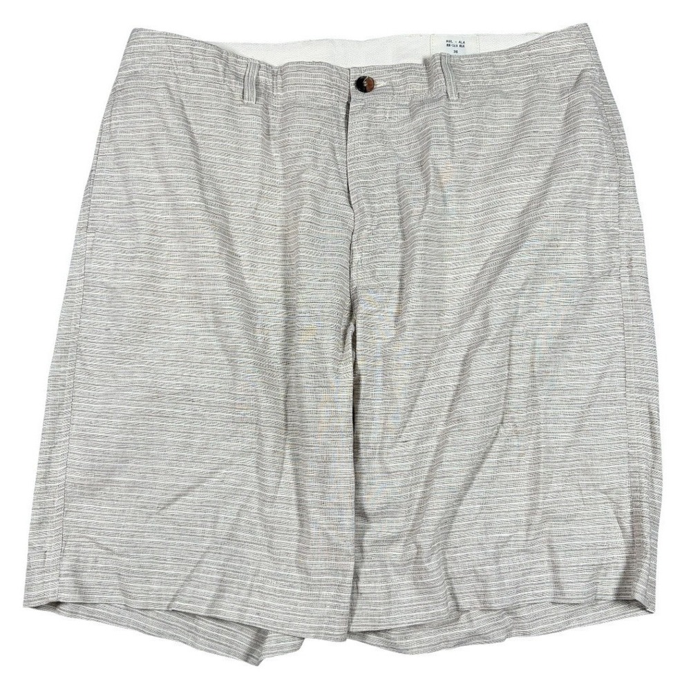 Billy Reid MSL ALA Cotton Chino Golf Shorts Size 36x9 Gray Beige Made In USA
